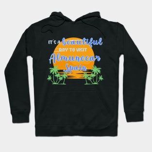 Travel to Beautiful Almuñécar in Spain. Gift ideas for the travel enthusiast available on t-shirts, stickers, mugs, and phone cases, among other things. Hoodie